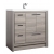CBI Enna 36  Inch Modern Bathroom Vanity Maple Grey, TN-LA900L-MPG