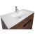 CBI Gili 36 Inch Modern Bathroom Vanity, Rosewood