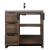 Evan 35.5" Modern Bathroom Vanity, WalnutEvan 35.5" Modern Bathroom Vanity, Walnut
