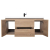 Angela 48" Wall Mounted Modern Single Vanity, Red Oak TN-AG1200-RO Angela 48" Wall Mounted Modern Single Vanity, Red Oak TN-AG1200-RO