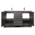 CBI Enna 59 Inch Double Bathroom Vanity Grey Oak TN-LA1500D-CO