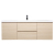 Angela 60" Wall Mounted Modern Single Vanity,  White Oak Angela 60" Wall Mounted Modern Single Vanity,  White Oak