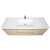 Angela 60" Wall Mounted Modern Single Vanity,  White Oak Angela 60" Wall Mounted Modern Single Vanity,  White Oak