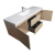 Angela 60" Wall Mounted Modern Single Vanity,  White Oak Angela 60" Wall Mounted Modern Single Vanity,  White Oak