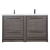 Enna 48" Free Standing Bath Vanity with Double Sink, Char Oak