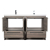 Enna 60" Free Standing Bath Vanity with Double Sink, Maple Grey
