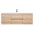 Angela 60" Wall Mounted Modern Single Vanity,  Rd Oak