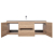 Angela 60" Wall Mounted Modern Single Vanity,  Rd Oak