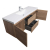 Angela 60" Wall Mounted Modern Single Vanity,  Rd Oak
