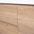 Andes 72" Contemporary Double Wall Mounted , Red Oak