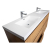 CBI Edison 72 Inch Double Sink Bathroom Vanity, Natural Oak