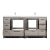 Enna 72" Free Standing Bath Vanity with Double Sink, Maple Grey TN-LA1800-MPG