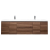 Andes 72" Contemporary Double Wall Mounted ,Wallnut