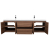 Andes 72" Contemporary Double Wall Mounted ,Wallnut
