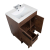 CBI Gili 28 Inch  Modern Bathroom Vanity, RosewoodTN-GL28-RW