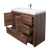 Buy CBI 42 Inch Modern Bathroom Vanity TN-LA1065R-RO, Red Oak on ConcepBaths.com