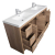 Enna 84" Free Standing Bath Vanity with Double Sink, Red Oak