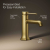 Kohler Occasion Single-Handle Bathroom Sink Faucet in Vibrant Brushed Moderne Brass ,Model: K-27000-4-2MB