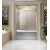 Signature Sliding Tub Door, W60"x H64", Brushed Nickel, 3/8" thick Clear Glass