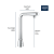 GROHE ZEDRA 31559DC2 GROHE Zedra SmartControl Pull-Out Single Spray Kitchen Faucet 1.75 GPM (6.6 L/min) GROHE SuperSteel InfinityFinish