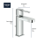 Grohe 33170EN3 PLUS SINGLE HOLE SINGLE-HEANDLE S-SIZE BATHROOM FAUCET 1.2 GPM(4.5L/MIN) Brushed Nickel InfinityFinish