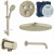 GROHE 29137ENO THERMOSTATIC 2 WAY SHOWER SET WITH SHOWER HEAD AND HANDSHOWER BRUSHED NICKEL INFINITY FINISH