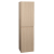 White Oak bathroom wall cabinet with soft-closing handleless doors