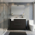 CBI Enna 48Inch Single Sink Bathroom Vanity, Matte Black