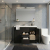CBI Enna 48Inch Single Sink Bathroom Vanity, Matte Black