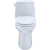 TOTO Eco UltraMax One Piece Elongated 1.28 GPF Toilet with E-Max Flush System and CeFiONtect - SoftClose Seat Included