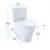TOTO Aquia IV 0.9 / 1.28 GPF Dual Flush Two Piece Elongated Toilet with Push Button Flush - Seat Included