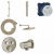 GROHE Grohtherm SmartControl Thermostatic 2 Way Shower System with   Shower Head, Hand Shower, Shower Arm, Wall Supply Elbow, Valve Trim, and Rough in Brushed Nickel