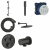 GROHE Grohtherm SmartControl Thermostatic 2 Way Shower System with   Shower Head, Hand Shower, Shower Arm, Wall Supply Elbow, Valve Trim, and Rough in Matte Black, 291372430