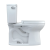 Drake Two-Piece Elongated 1.28 GPF TORNADO FLUSH Toilet with CEFIONTECT and SoftClose Seat, WASHLET+ Ready, Cotton White - MS776124CEG#01