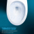 TOTO Drake Washlet+ Two-piece Elongated 1.28 GPF Tornado Flush Toilet With S5 Bidet Seat