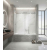 Sorene Frameless Double Sliding Bathtub Door, W60" x H66", Chrome, 3/8" Ultra Clear Low Iron Glass,Soft Closing