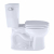 TOTO Entrada 1.28 GPF Close Coupled Round Toilet - Less Seat