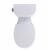 TOTO Entrada 1.28 GPF Close Coupled Round Toilet - Less Seat