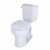 TOTO Entrada 1.28 GPF Close Coupled Round Toilet - Less Seat