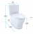 TOTO Aquia IV 0.9 / 1.28 GPF Dual Flush Two Piece Elongated Chair Height Toilet with Push Button Flush - Seat Included