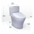 TOTO MW6464736CEMFGNA#01 AQUIA IV WASHLET + S7A ONE PIECE TOILET - 1.28 GPF & 0.9 GPF WITH AUTO FLUSH COTTON WHITE