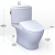 TOTO Nexus 1.28 GPF Two Piece Elongated Chair Height Toilet with Washlet+ S7A Auto Open Bidet Seat, CEFIONTECT Glaze, Tornado Flush, EWATER+, and PREMIST