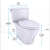 TOTO Nexus Two-Piece Elongated 1.28 GPF Universal Height Toilet with CEFIONTECT and SS124 SoftClose Seat, WASHLET+ Ready, Cotton White