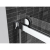 Sapphire Sliding Shower Door, W60" x H78", 3/8" thick Ultra Clear Low Iron Glass, Chrome
