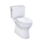 Toto MS472124CEFG#01 Glaston 1.28 GPF Two-Piece Elongated Universal Height Toilet with CEFIONTECT and SS124 SoftClose  Seat in Cotton White