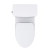 Toto MS472124CEFG#01 Glaston 1.28 GPF Two-Piece Elongated Universal Height Toilet with CEFIONTECT and SS124 SoftClose  Seat in Cotton White