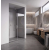 EVerest Frameless Hinged Frameless Shower Door, for Opening W 56" - 57" x H 78",3/8"-thick Clear Glass, W 28'' Door, Chrome Hardware