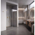 EVerest Frameless Hinged Frameless Shower Door, for Opening W 56" - 57" x H 78",3/8"-thick Clear Glass, W 28'' Door, Brushed Gold Hardware