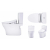 TOTO Washlet+ Aquia IV Two-piece Elongated Dual Flush 1.28 And 0.9 GPF Toilet And Washlet S5 Bidet Seat