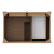 James Martin Brittany 36" Single Vanity, Pecan with 3 CM Ethereal Noctis Silestone Top